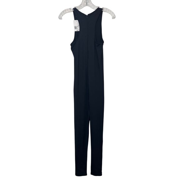 Forever 21 Sleeveless Jumpsuit Womens Small Black Zipper New - Picture 2 of 8